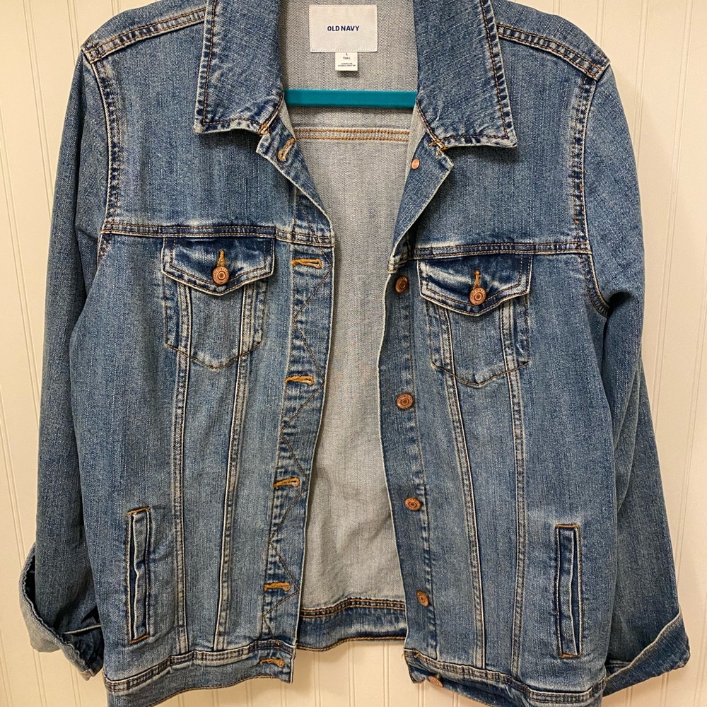 Old Navy classic denim jacket (Large Tall)
